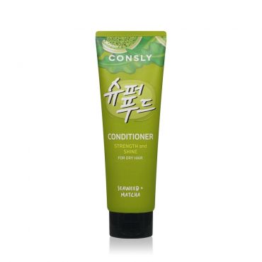 Кондиционер для силы и блеска волос Consly Strength and Shine с экстрактами водорослей и зелёного чая Матча 250мл.