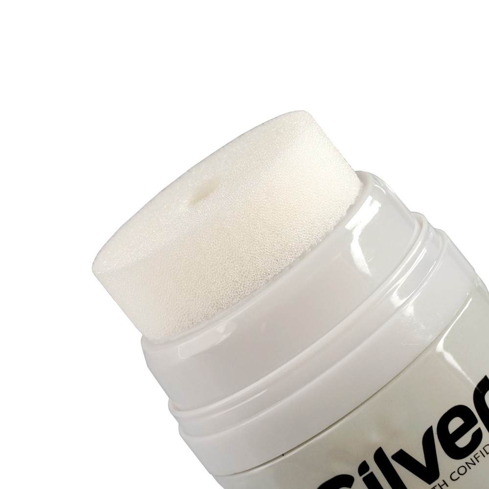 Крем - краска для обуви Silver для гладкой кожи , Черная 75мл. Фото 3.