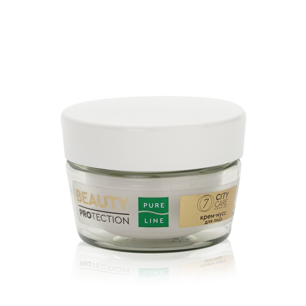 Крем - мусс для лица Pure Line Beauty PROtection " D-пантенол + гиалурон " 45мл. Фото 4.