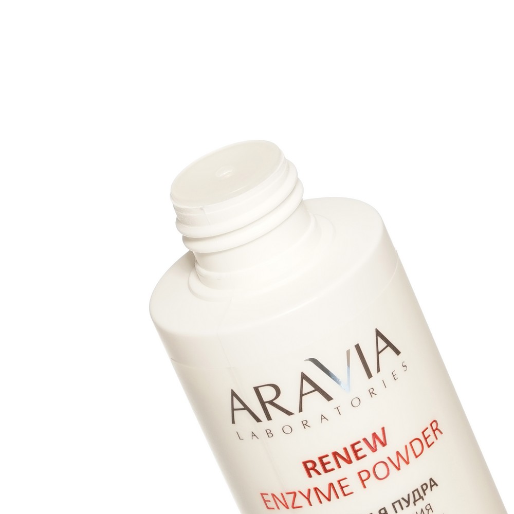 Энзимная пудра для умывания с PHA-кислотами Aravia Laboratories Renew Enzyme Powder 150мл. Фото 6.
