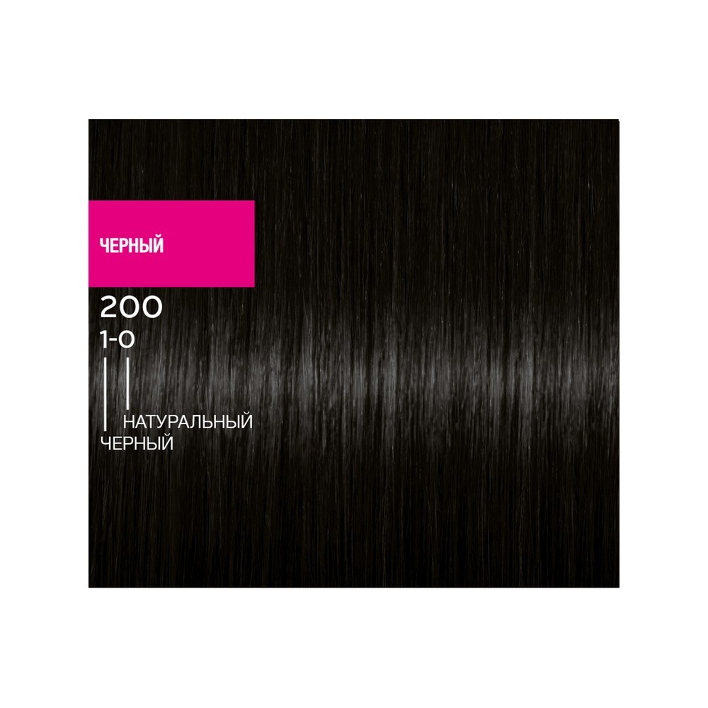 Краска - мусс Schwarzkopf PERFECT MOUSSE стойкая для волос 200 Черный. Фото 2.