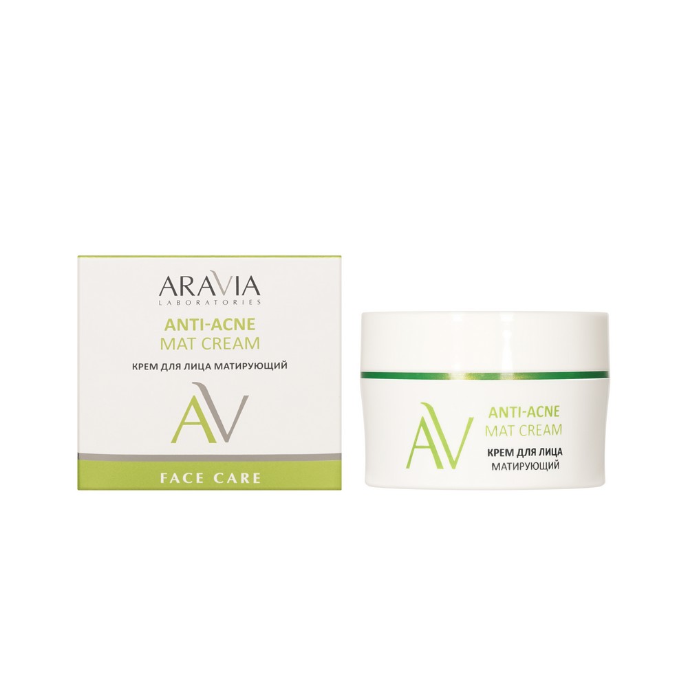 Крем для лица матирующий Aravia Laboratories Anti-Acne Mat Cream 50мл. Фото 1.