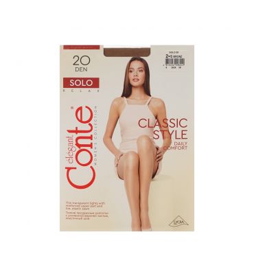 Женские колготки Conte Solo 20den Bronz 2 размер.