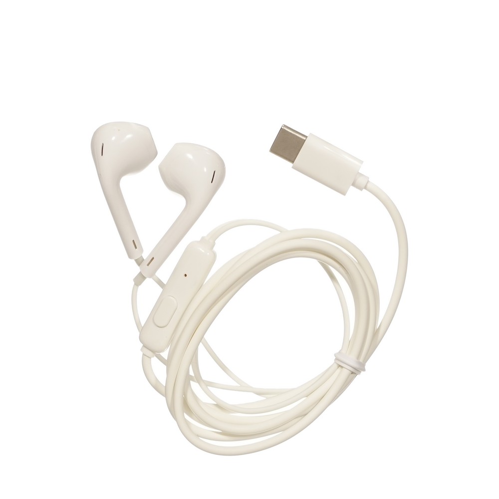 Стерео гарнитура проводная, белая Vixion Pro Type-C VX-20 120см. Фото 3.