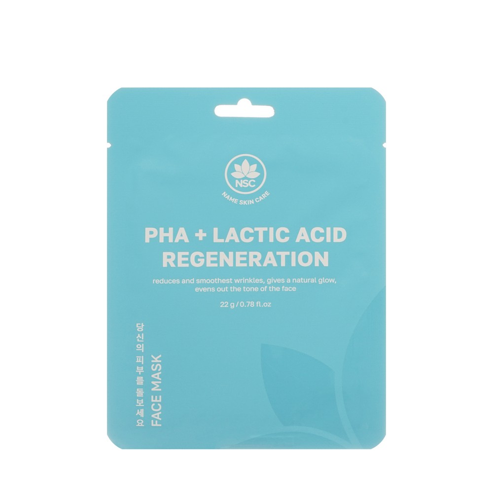 Восстанавливающая маска для лица с кислотами NSC PHA + Lactic Acid Regeneration 22г. Фото 1.