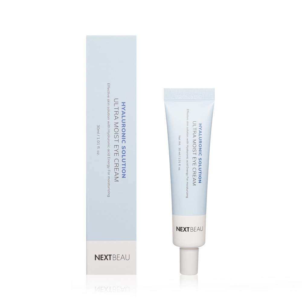 Увлажняющий крем для кожи вокруг глаз Nextbeau Hyaluronic Solution " Ultra Moist Eye Cream " с гиалуроновой кислотой 30мл