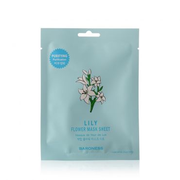 Маска для лица Baroness " Lily Flower Mask Sheet " очищающая , с экстрактом цветка лилии 21г.