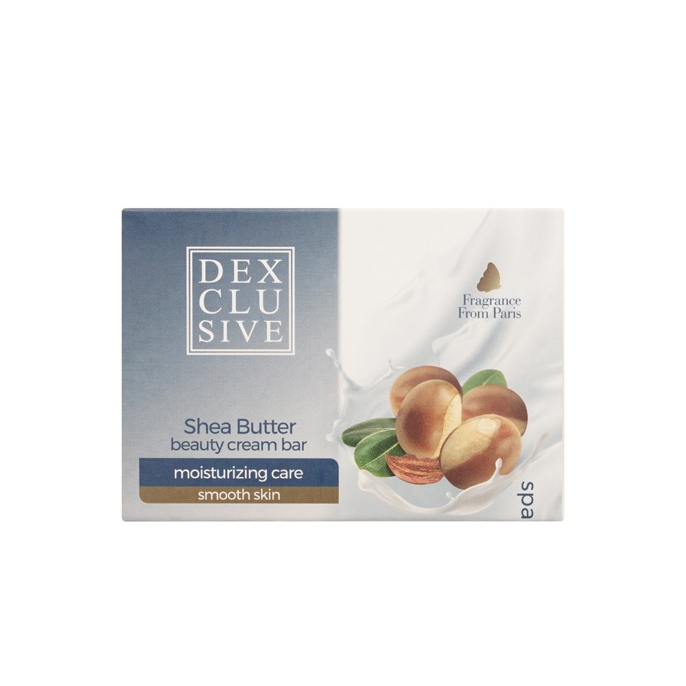 Мыло туалетное Dexclusive Shea Butter 100г. Фото 1.