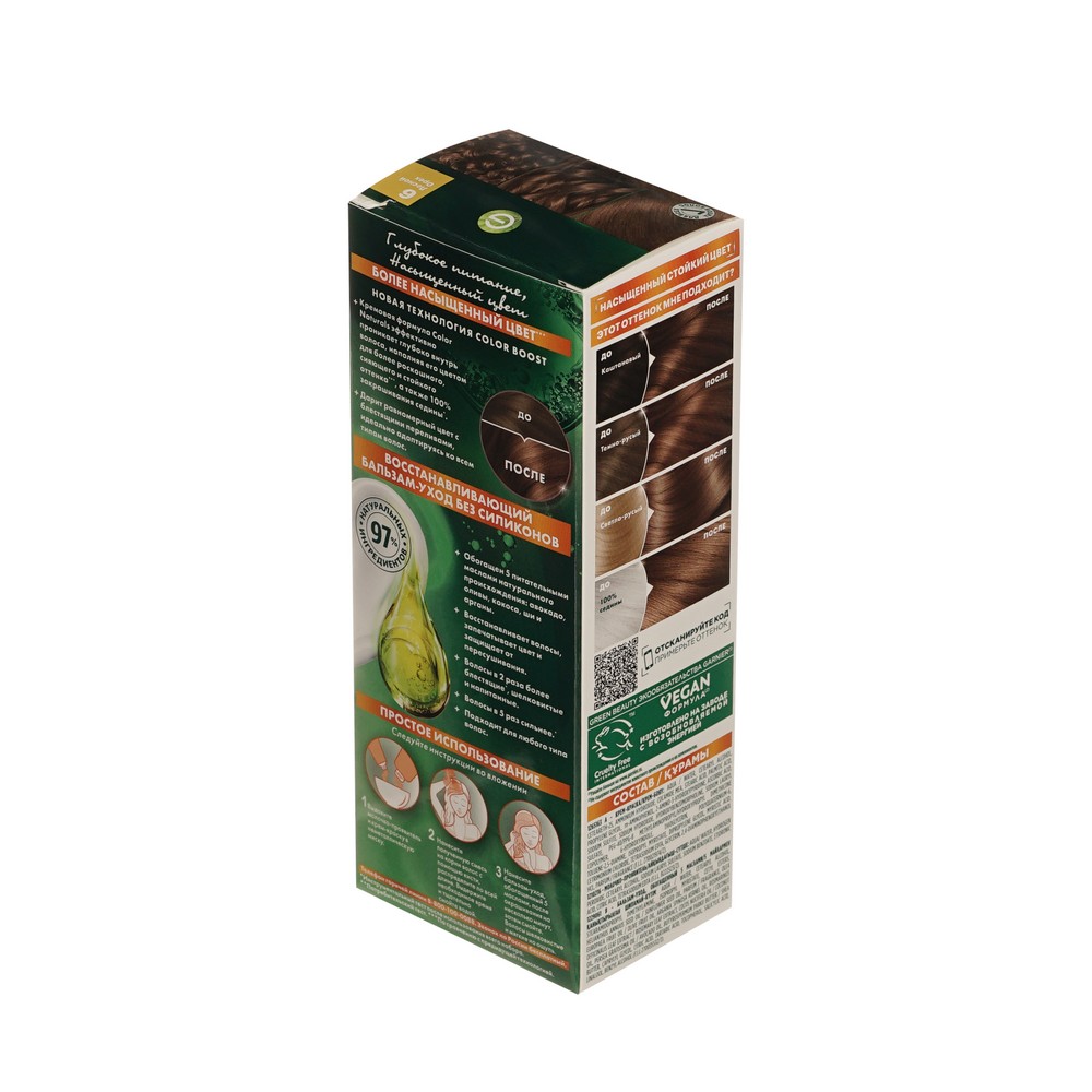 Крем - краска Garnier Color Naturals стойкая для волос 6 Лесной орех. Фото 3.