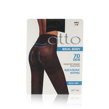 Женские колготки Atto Ideal Body Hips 70den Nero 3 размер.