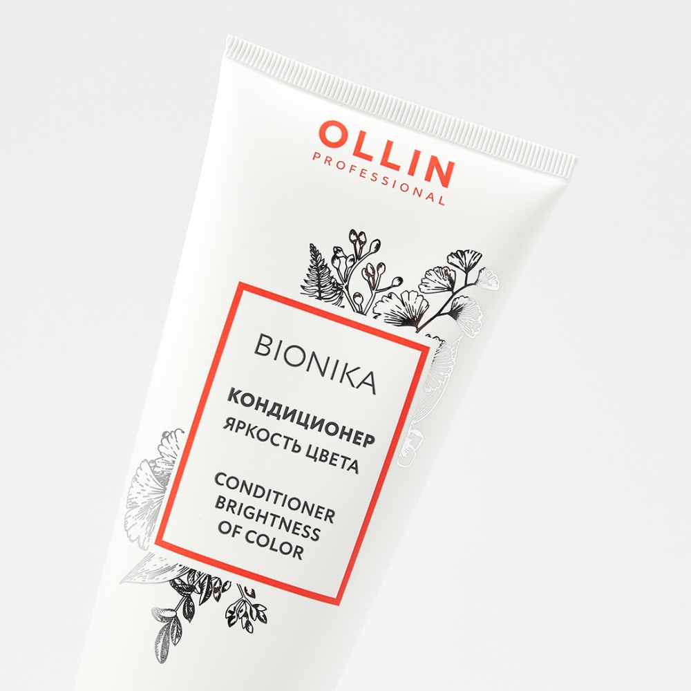 Кондиционер для окрашенных волос Ollin Professional Bionika " Яркость цвета " 200мл. Фото 4.