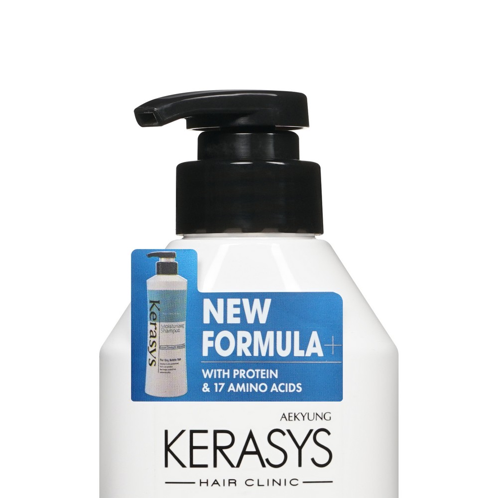 Увлажняющий шампунь KeraSys Moisturizing для сухих волос 400мл. Фото 4.