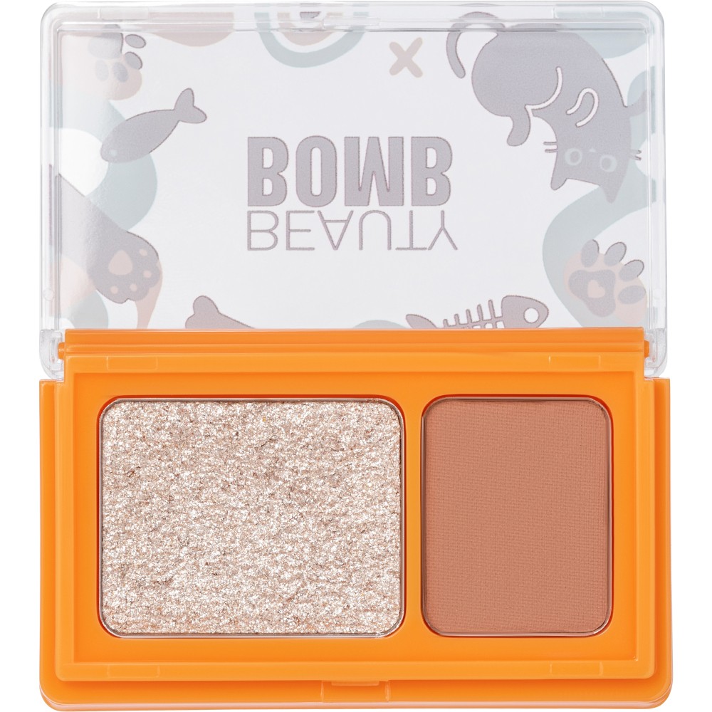 Палетка теней для век двойная Beauty Bomb Double Eyeshadow 03 3,4г. Фото 9.