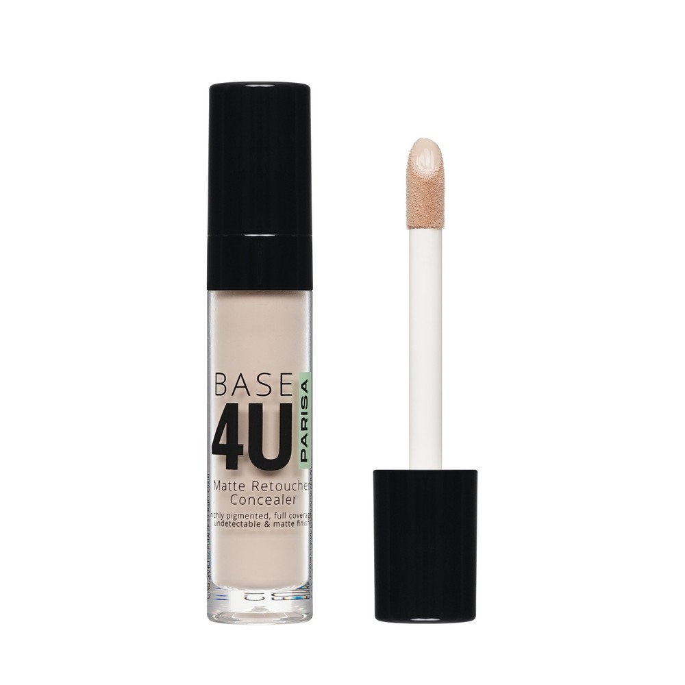 Матовый консилер для лица Parisa Cosmetics Base 4U Matte Retoucher Concealer 01 8мл. Фото 1.