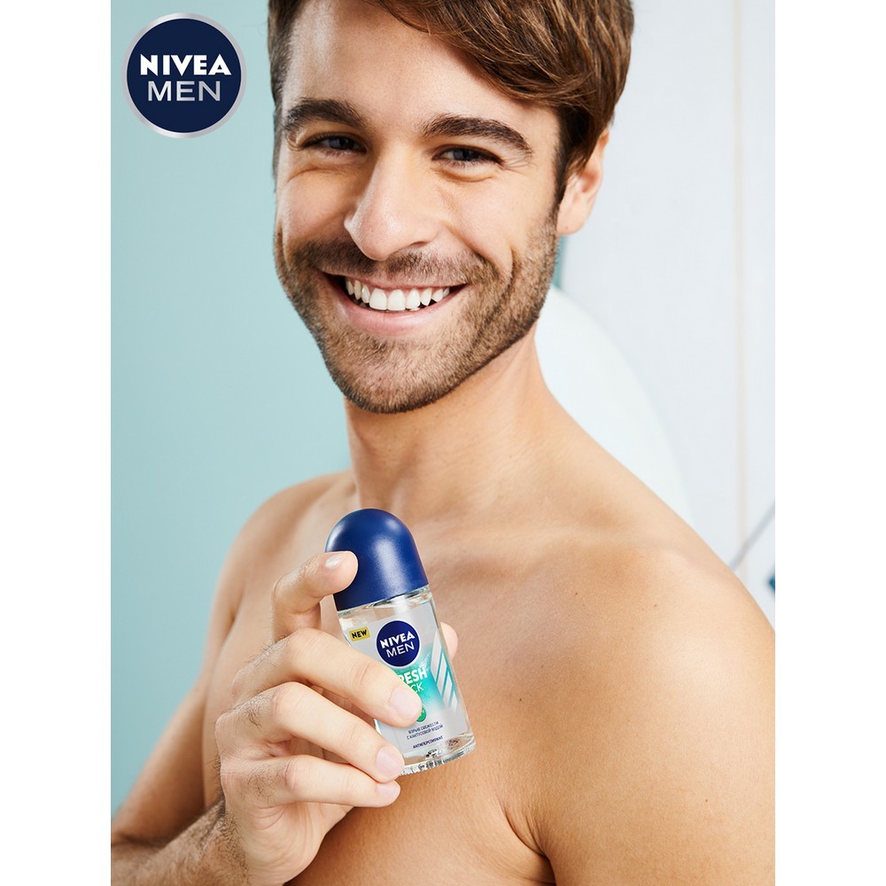 Мужской дезодорант - антиперспирант NIVEA Men " Fresh Kick 48ч " 50мл. Фото 6.