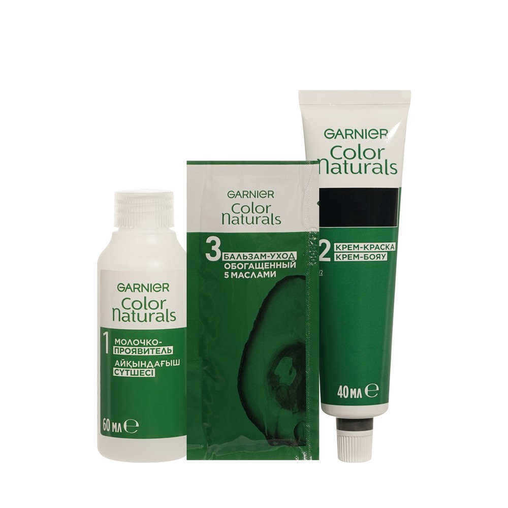 Суперосветляющая крем - краска для волос Garnier Color Naturals 103+ Морозное Серебро. Фото 5.