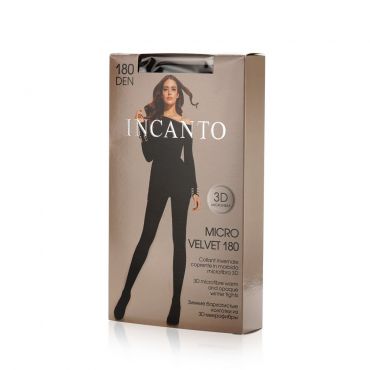 Женские колготки INCANTO Micro velvet 180den Nero 4 размер.