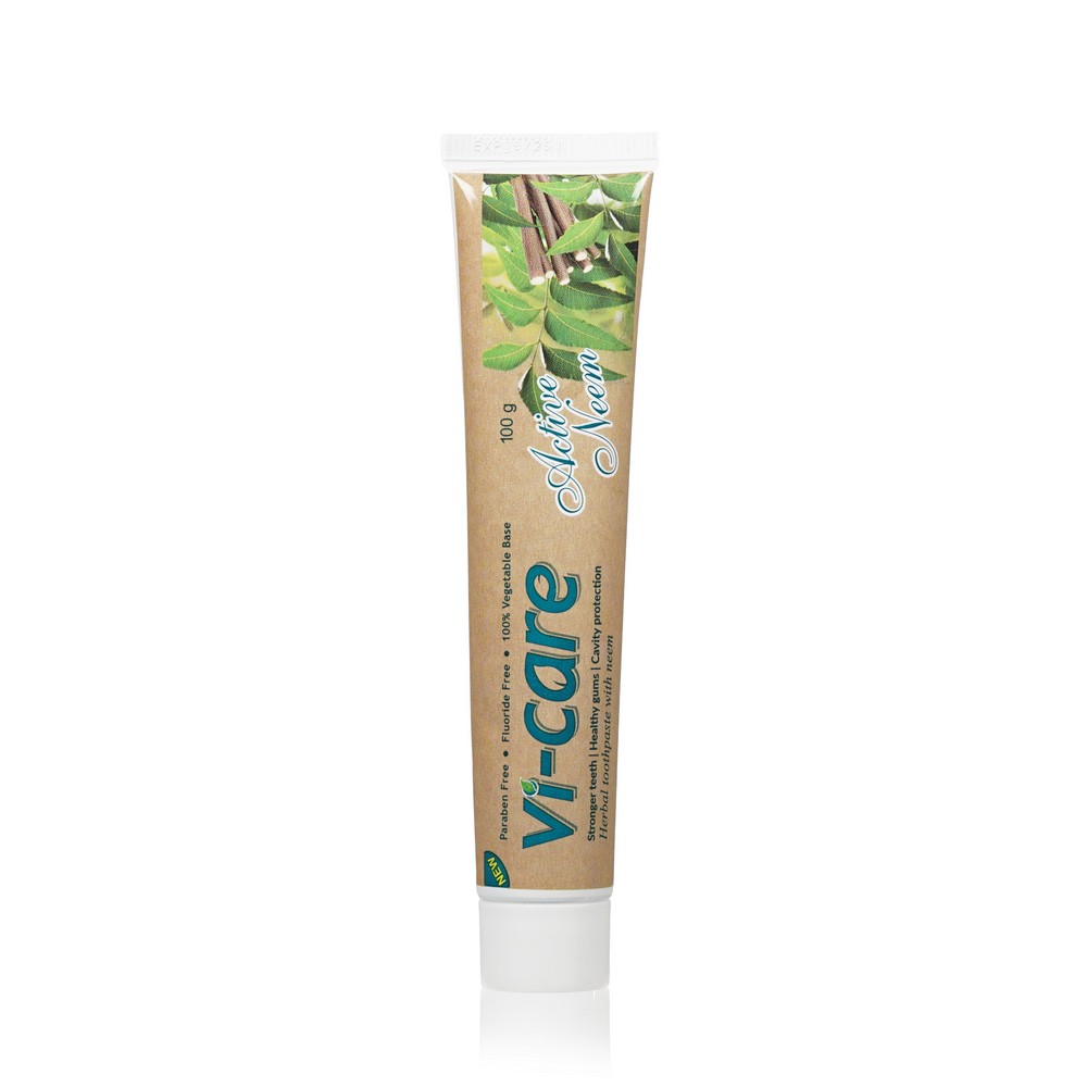 Зубная паста Vi-care " Active Neem " с нимом 100г. Фото 4.
