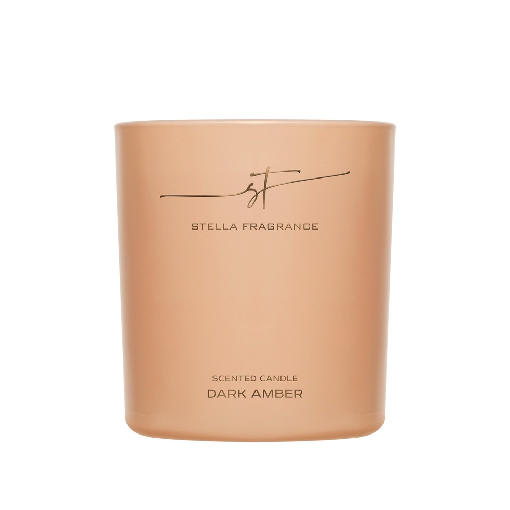 Свеча ароматическая Stella Fragrance Dark Amber 160г. Фото 1.