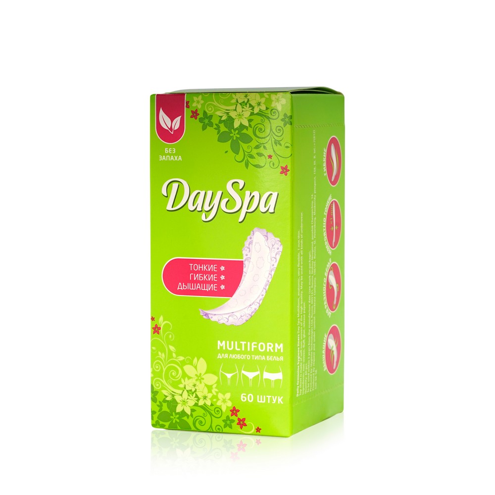 Ежедневные прокладки Day Spa женские Air без запаха 60шт. Фото 1.