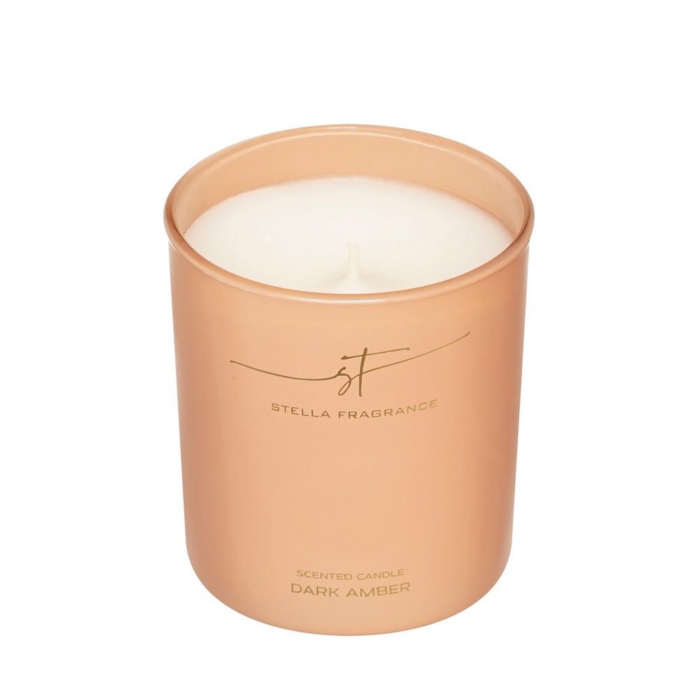 Свеча ароматическая Stella Fragrance Dark Amber 160г. Фото 3.