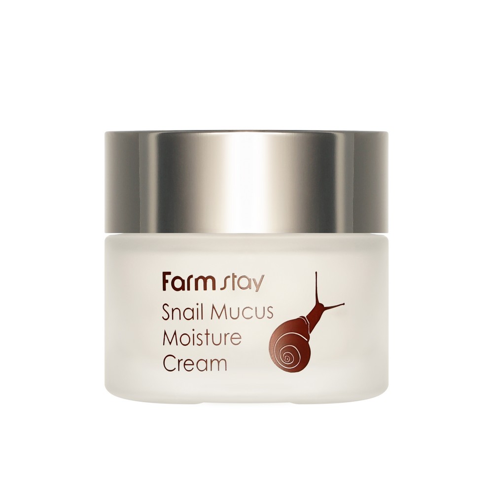 Увлажняющий крем для лица с муцином улитки FarmStay Snail Mucus 50г. Фото 7.