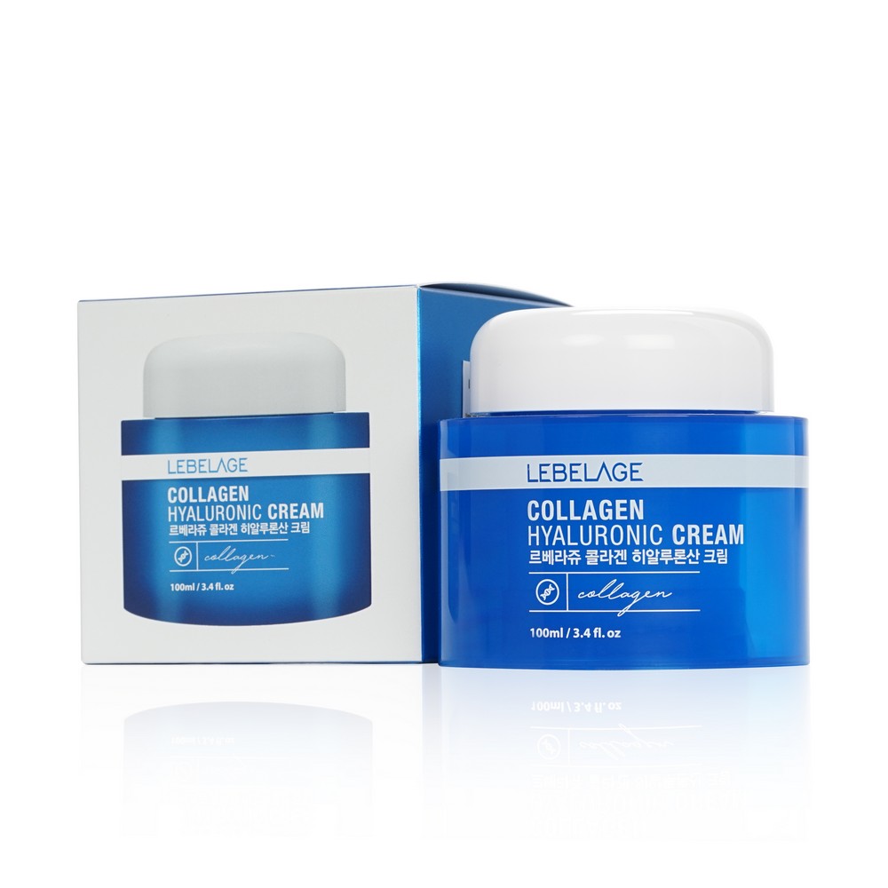 Увлажняющий крем для лица Lebelage " Collagen Hyaluronic Cream " с коллагеном 100мл. Фото 1.