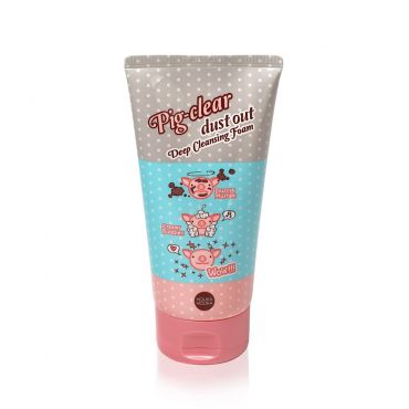 Пенка Holika Holika для лица очищающая " Pig-clear dust out " с коллагеном 150мл.