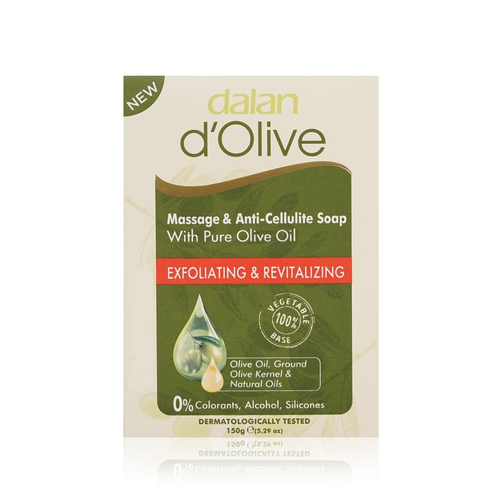 Мыло туалетное Dalan d'Olive " Massage & Anti-Cellulite Soap " 150г. Фото 1.