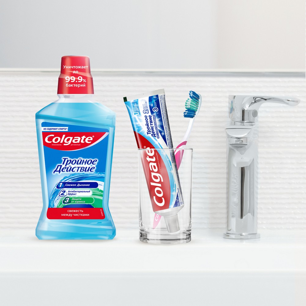Зубная паста Colgate Тройное действие " экстра отбеливание " 100мл. Фото 12.