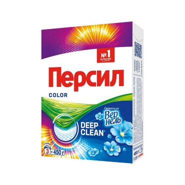 Порошок для стирки цветного белья Персил Color " Свежесть от Вернель " 450г.