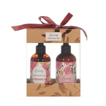 Женский подарочный набор Luxury ( жидкое мыло для рук 200мл + крем для рук 200мл ) в ассортименте.
