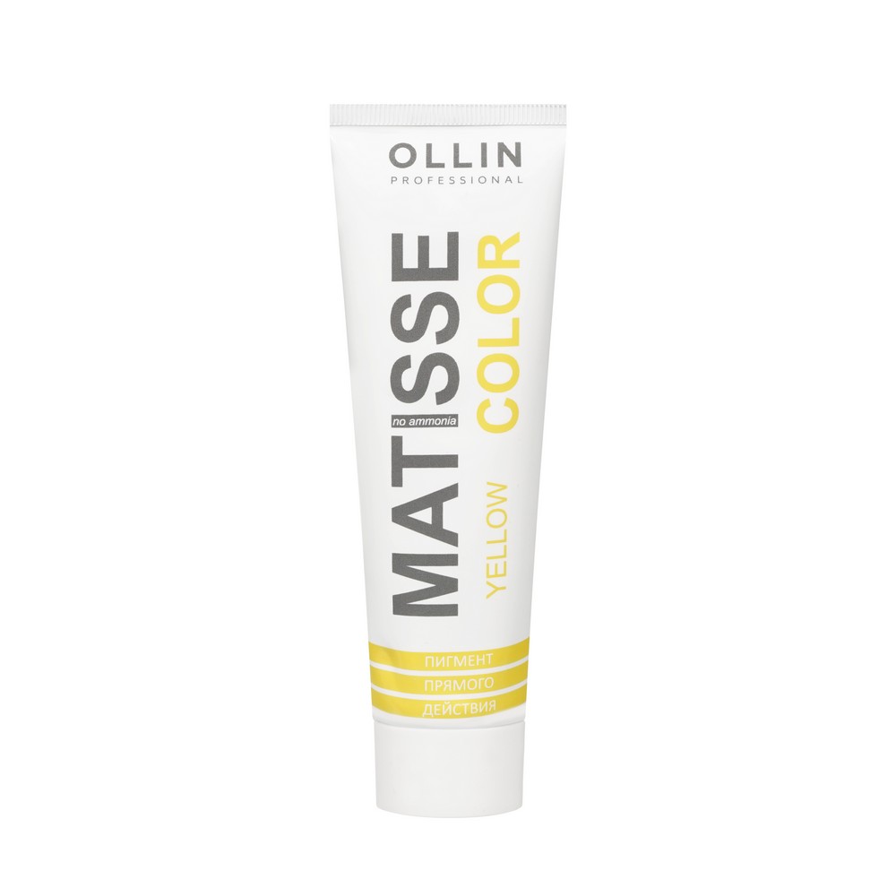 Тонирующая маска для волос Ollin Professional Matisse Color прямого действия , Yellow/Желтый , 100мл. Фото 1.