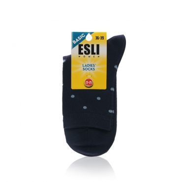 Женские однотонные носки Esli Basic Темно-синий р.23-25.