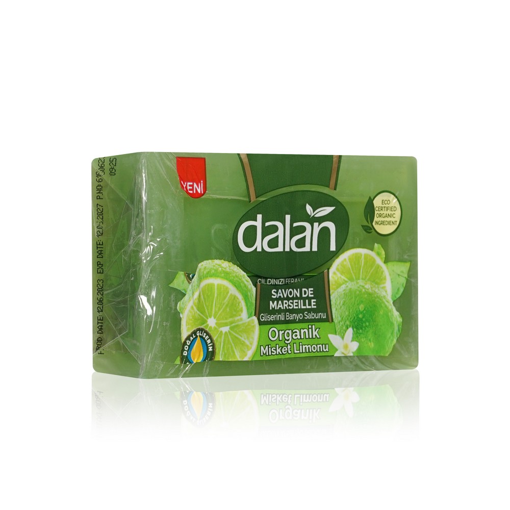 Мыло туалетное Dalan Savon de Marseille " Organic Lime " 150г. Фото 2.