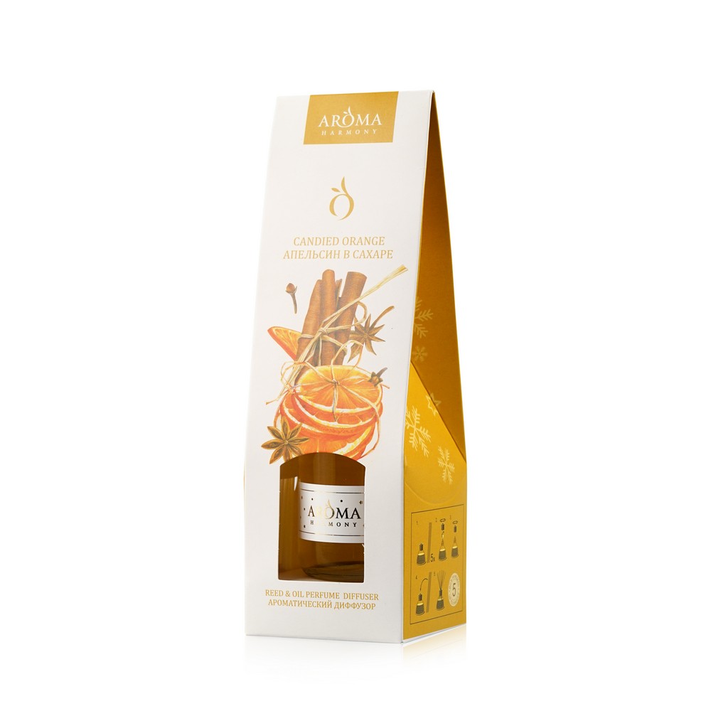 Декоративный освежитель воздуха Aroma Harmony " Апельсин в сахаре " 50мл. Фото 1.