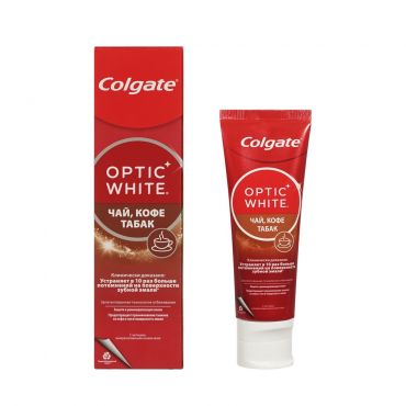 Отбеливающая зубная паста Colgate Optic White " Чай, кофе, табак " 75мл.