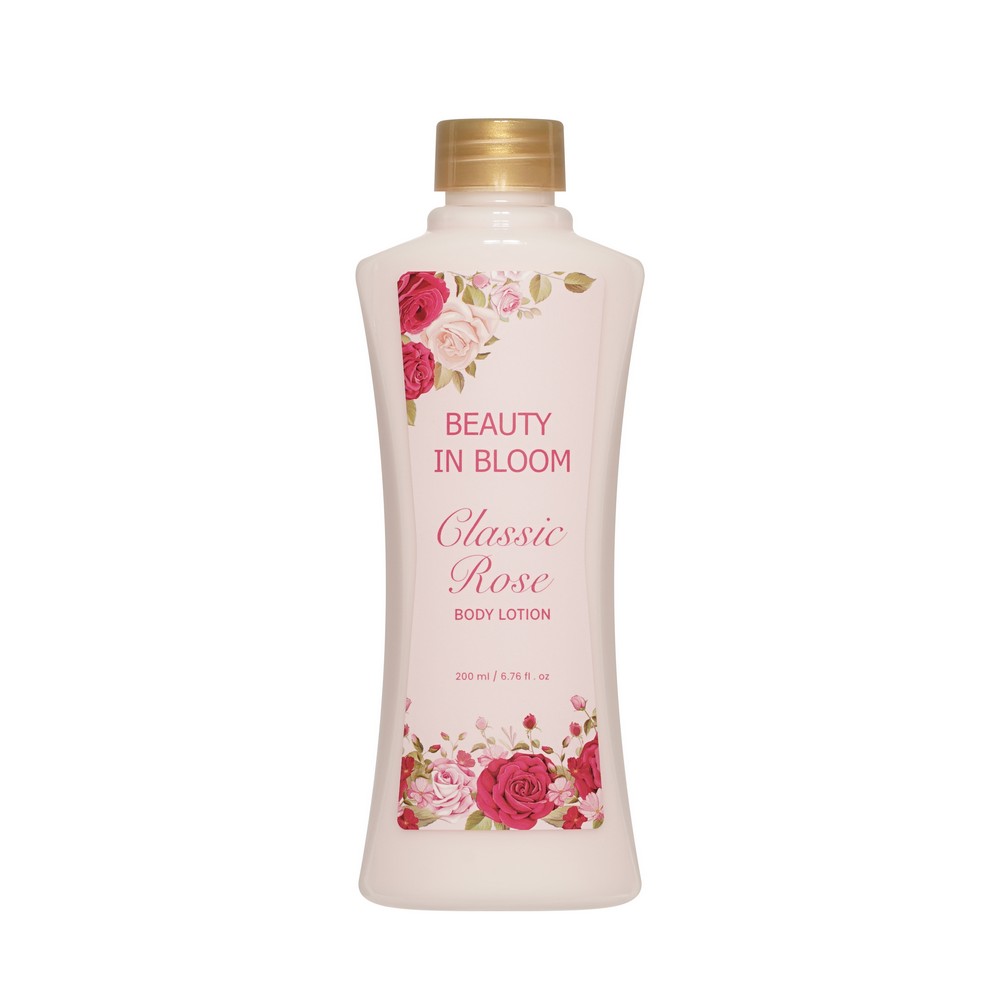 Женский подарочный набор Beauty In Bloom Classic Rose ( гель для душа 200мл + лосьон для тела 200мл + крем для рук 50мл + мыло твердое 50г ). Фото 5.