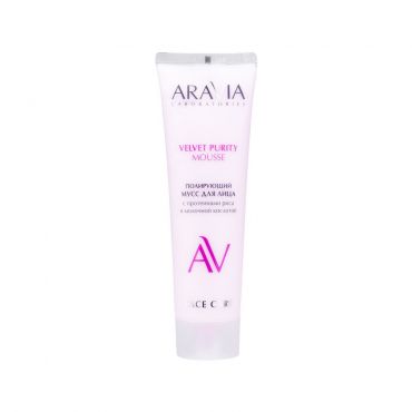 Полирующий мусс для лица с протеинами риса и молочной кислотой Aravia Laboratories Velvet Purity Mousse 100мл.