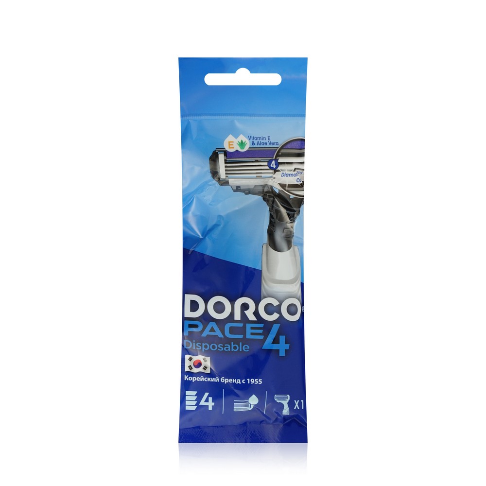 Одноразовый станок для бритья Dorco Pace 4. Фото 1.