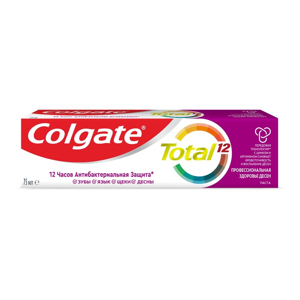 Зубная паста Colgate total 12 " Профессиональная здоровье десен " 75мл. Фото 2.