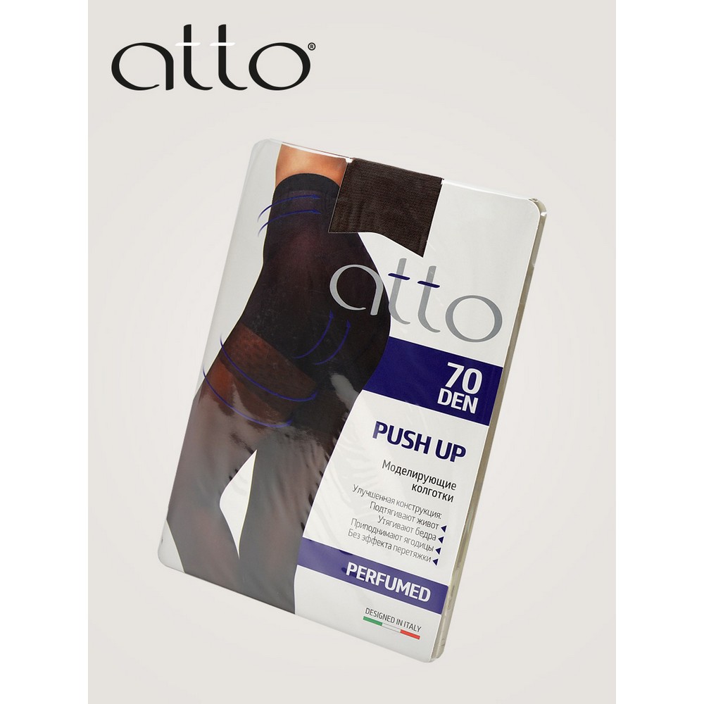 Женские моделирующие колготки Atto Push Up 70den Cappucino 3 размер. Фото 8.
