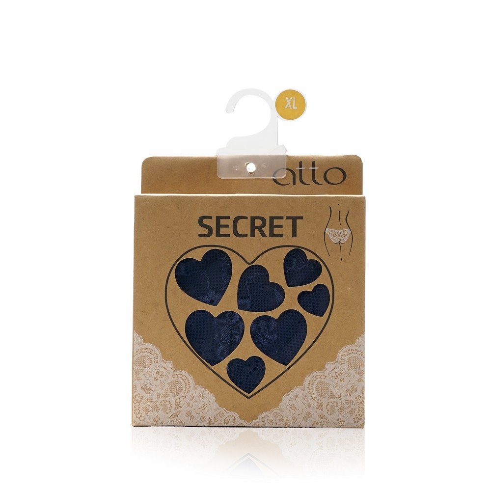 Женские трусы - бразилиана Atto Secret , Синий , XL. Фото 1.