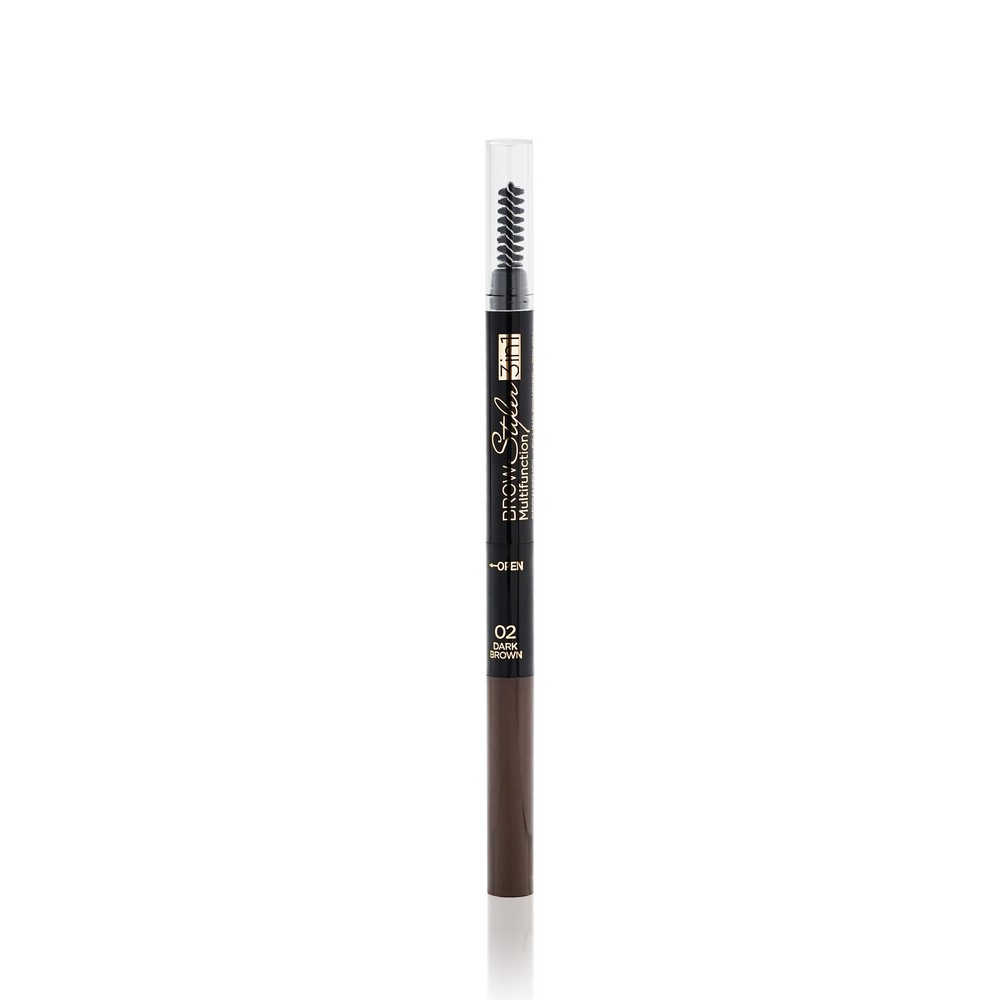 Стайлер для бровей Eveline Brow Multifunction 3 в 1 Темно-коричевый. Фото 3.