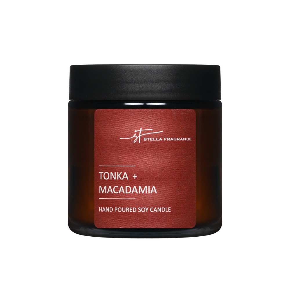 Свеча ароматическая Aroma Harmony Stella Fragrance " Tonka macadamia " 90г. Фото 1.