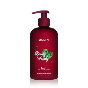 Бальзам для волос Ollin Professional Beauty Family с экстрактом авокадо 500мл.