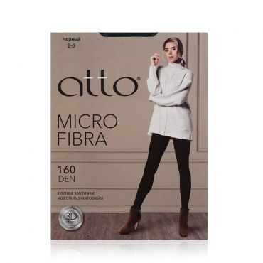 Женские колготки Atto Microfibra 160den Черный 2 размер.