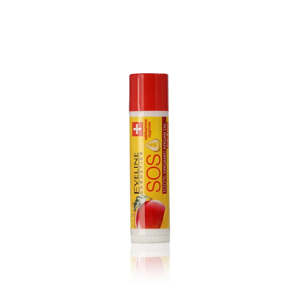 Бальзам для губ Eveline SOS Argan Oil " Exotic mango " SPF 10 4,2г. Фото 2.