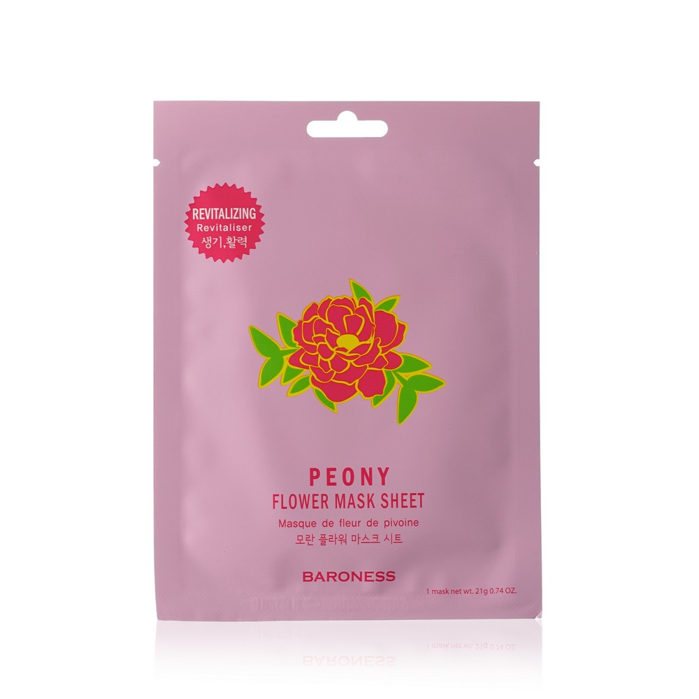 Маска для лица Baroness " Peony Flowers Mask Sheet " восстанавливающая , с экстрактом пиона 21г