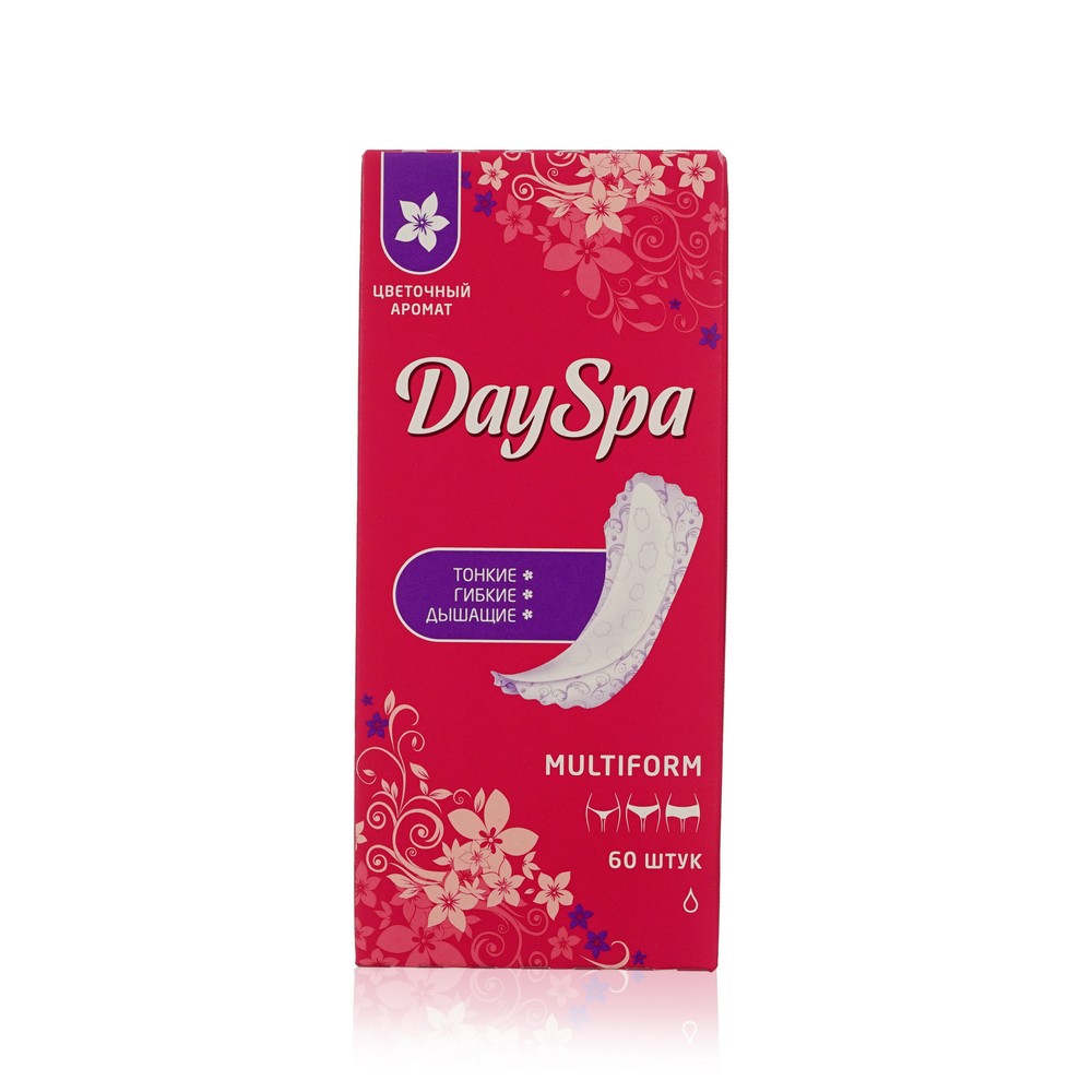 Ежедневные прокладки Day Spa мультиформ " Белая лилия " 60шт. Фото 1.